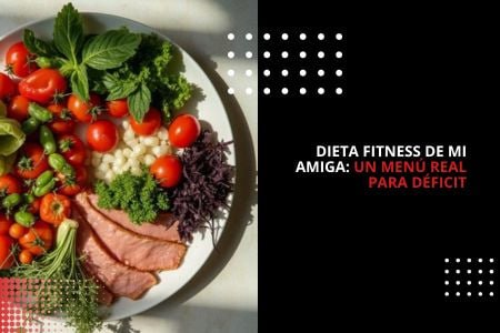 DIETA FITNESS DE MI AMIGA: UN MENÚ REAL PARA DÉFICIT